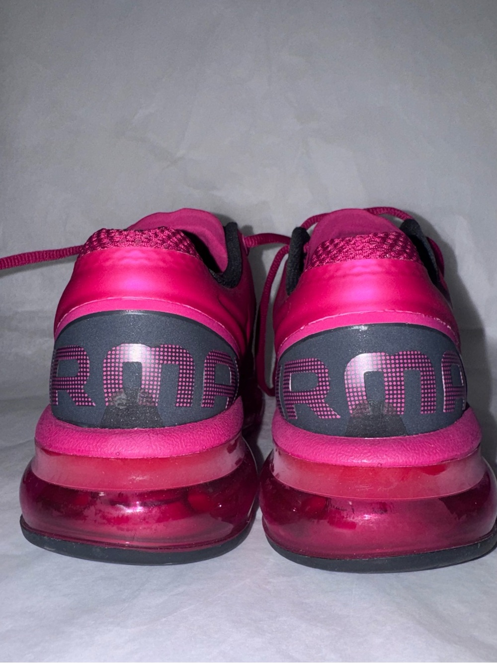 Nike Women's Magenta Mesh Air Max Sneakers with White Swoosh - Picture 7 of 10